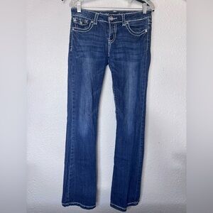 Miss Chic Jeans Dark Blue Boot Cut